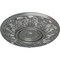 Ekena Millwork Whitman Ceiling Medallion (For Canopies up to 3 3/4"), Hand-Painted Silver, 13"OD x 1 3/8"P CM13WHSLS - alternate 4